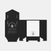 航海のの結婚フローラいかり白黒 フェイバーボックス (折り畳みなし)