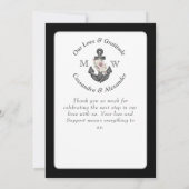 航海のの結婚フローラいかり サンキューカード (裏面)