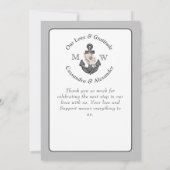 航海のの結婚フローラいかり サンキューカード (裏面)