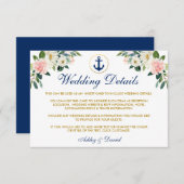 航海のの結婚フローラ金ゴールド詳細挿入カード エンクロージャーカード (正面/裏面)