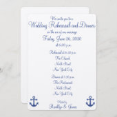 航海のの結婚リハーサル招待状 招待状 (正面/裏面)