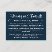 航海のの結婚宿泊施設 – 披露宴カード エンクロージャーカード (裏面)