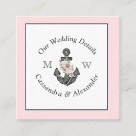 航海のの結婚詳細フローラいかりピンク海軍 エンクロージャーカード