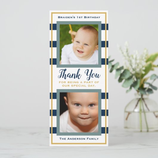 航海のの1歳の誕生日ありがとう 招待状 (スタンド正面)