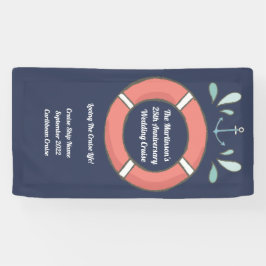 航海のアニバーサリークルーズデコールステートルームドア 横断幕