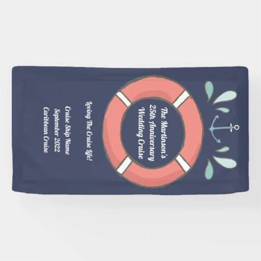 航海のアニバーサリークルーズデコールステートルームドア 横断幕 (横)