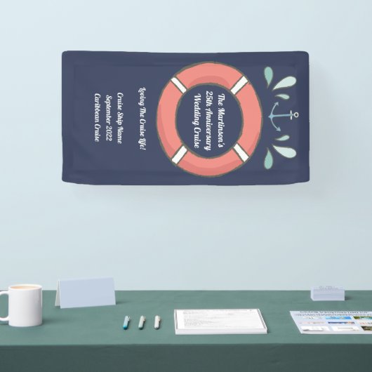 航海のアニバーサリークルーズデコールステートルームドア 横断幕 (トレードショー)