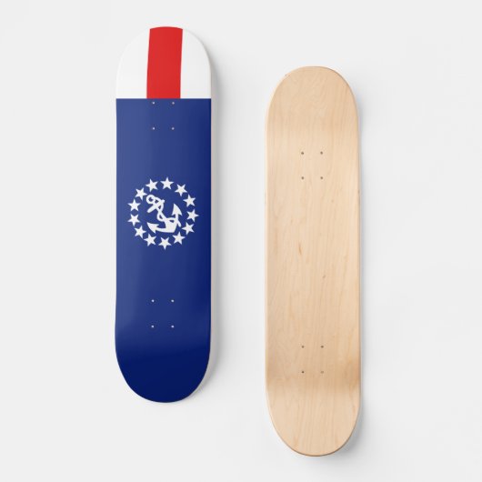 航海のアメリカヨット国旗の記号 スケートボード (正面)