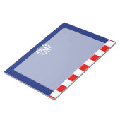 航海のアメリカヨット国旗の記号 ノートパッド (アングル)