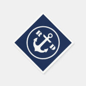 航海のイニシャル スタンダードカクテルナプキン (角)