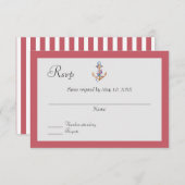 航海のウェディング・返信 出欠カード (正面/裏面)