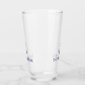 航海のカスタムボートネームネイビーブルーいかり タンブラーグラス (左)