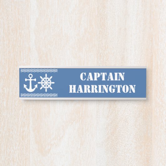 航海のカスタム文字およびカラードア記号 サインプレート (正面)