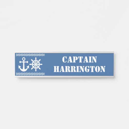 航海のカスタム文字およびカラードア記号 サインプレート (正面)