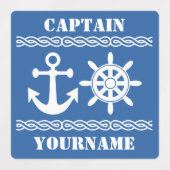 航海のカスタム文字とカラーパッチ ラベル (デザイン1)