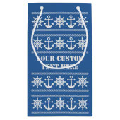 航海のカスタム文字とカラー抱き枕 スモールペーパーバッグ (裏面)
