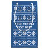 航海のカスタム文字とカラー抱き枕 スモールペーパーバッグ (正面)