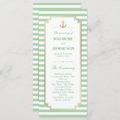 航海のカスタムMint White Program Rack Card プログラム (正面/裏面)