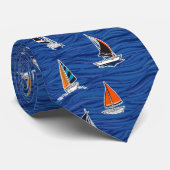 航海のカラフルモダン船 ネクタイ (ロール)