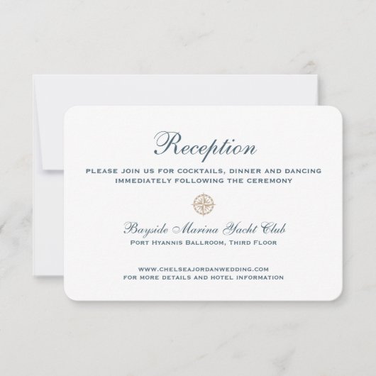 航海のクラシックバラ |結婚披露宴 招待状 (正面)