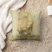 航海のクラシック船舶(ニュートラル) クッション (ブランケット)