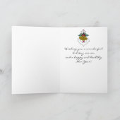 航海のクリスマスいかり金ゴールドベル&スノーフレーク シーズンカード (内部)