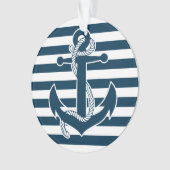 航海のクリスマスオーナメントアクリルいかり オーナメント (正面)