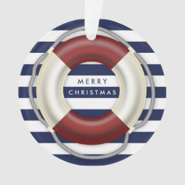 航海のクリスマスオーナメントカスタムブルーアクリル オーナメント