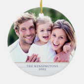 航海のクリスマスジョイシーシェルホリデーフォト セラミックオーナメント (裏面)