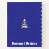 「航海のクリスマススパイラルノート – フェスティバルホリ ノートブック (裏面)