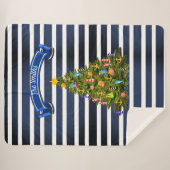 航海のクリスマスツリーカスタム シェルパブランケット (正面(横))