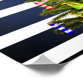 航海のクリスマスツリーカスタム ポスター (角)