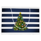 航海のクリスマスツリーカスタム ラージペーパーバッグ (裏面)