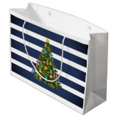 航海のクリスマスツリーカスタム ラージペーパーバッグ (裏面アングル)