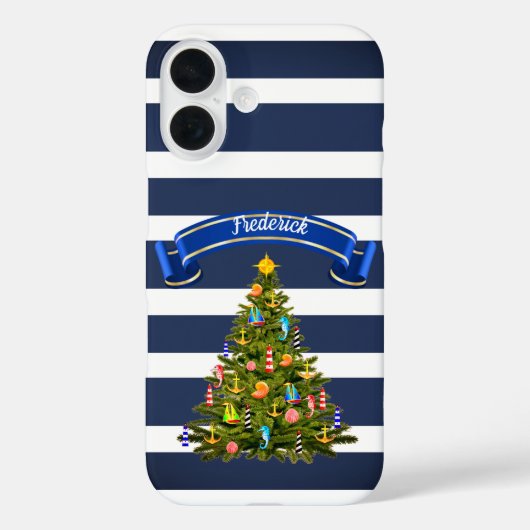 航海のクリスマスツリーカスタム Case-Mate iPhoneケース (裏面)