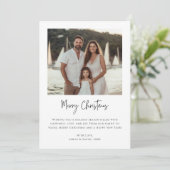 航海のクリスマスファミリー写真海上ビーチ シーズンカード (スタンド正面)