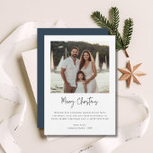 航海のクリスマスファミリー写真海上ビーチ シーズンカード