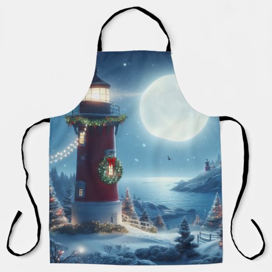 航海のクリスマス灯台 エプロン (正面)