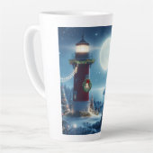 航海のクリスマス灯台 カフェラテマグ (左アングル)