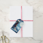 航海のクリスマス灯台 ギフトタグ (より糸付き)