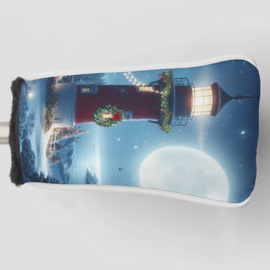 航海のクリスマス灯台 ゴルフヘッドカバー (正面)