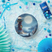 航海のクリスマス灯台 ペーパーボウル (パーティー)