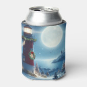 航海のクリスマス灯台 缶クーラー (缶正面)