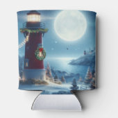 航海のクリスマス灯台 缶クーラー (裏面)