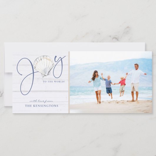 航海のクリスマス素朴Joy Holiday写真 (正面)