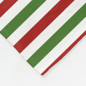 航海のクリスマス赤と緑のフリースブランケット フリースブランケット (角)