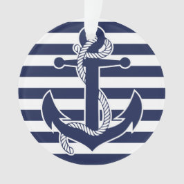 航海のクリスマス飾りブルーアクリルいかり オーナメント