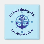 航海のクルージングライフドアの装飾 マグネット (正面)