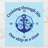 航海のクルージング ワインラベル (シングルラベル)