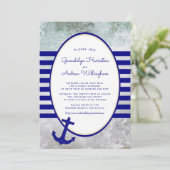 航海のクルーズ船結婚式招待状 招待状 (スタンド正面)